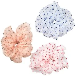 Beck Söndergaard Lyna Scrunchie - Multi Organza 3 Pieces
