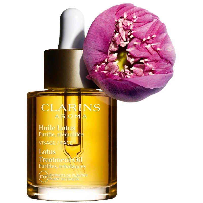 Clarins Lotus Face Treatment Oil 30 Ml 4 Clarins Lotus Face Treatment Oil 30 Ml - Billede 4