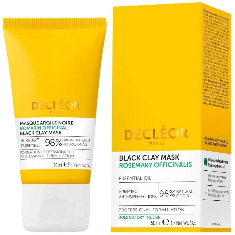 DECLÉOR Decléor Rosemary Black Clay Mask 50 Ml 2 DECLÉOR Decléor Rosemary Black Clay Mask 50 Ml - Billede 2