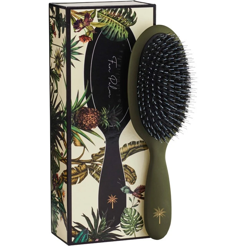 Fan Palm Hair Brush Medium - Jungle 1 Fan Palm Hair Brush Medium - Jungle