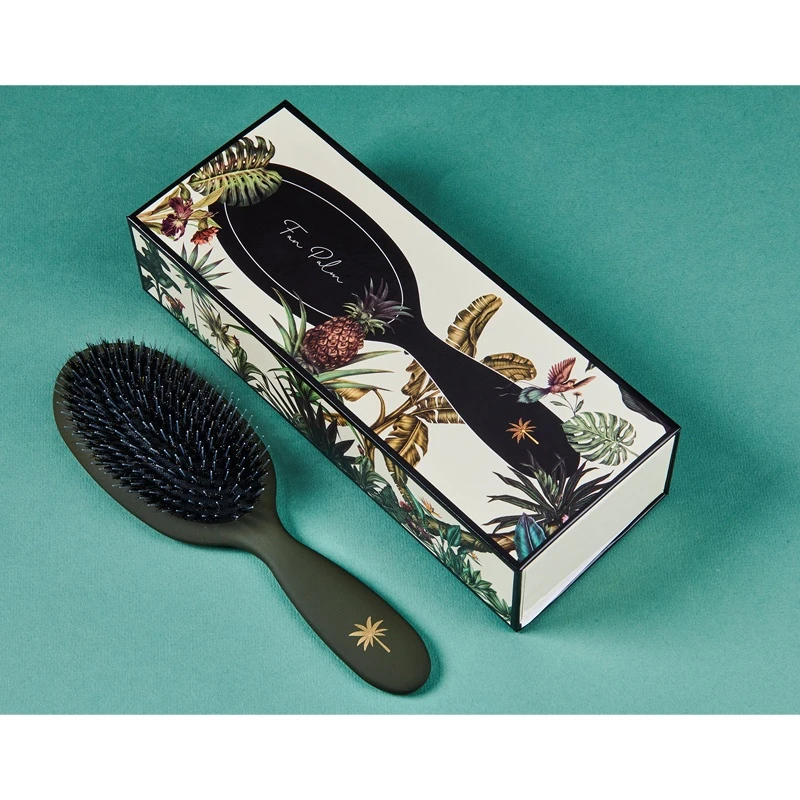 Fan Palm Hair Brush Medium - Jungle 2 Fan Palm Hair Brush Medium - Jungle - Billede 2