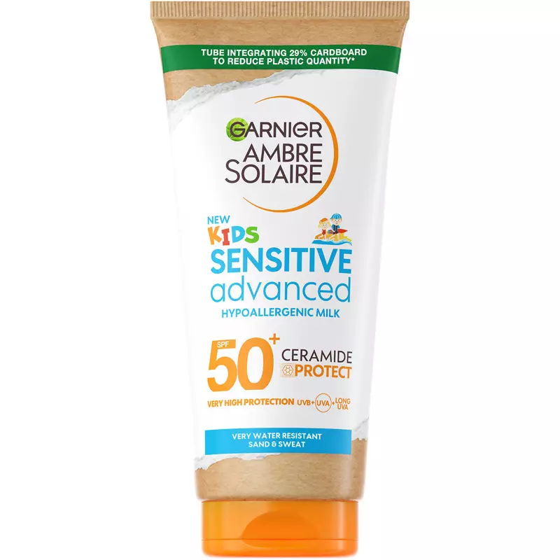 Garnier Ambre Solaire Sensitive Advanced Hypoallergenic Kids Lotion SPF 50+ - 175 Ml 1 Garnier Ambre Solaire Sensitive Advanced Hypoallergenic Kids Lotion SPF 50+ - 175 Ml