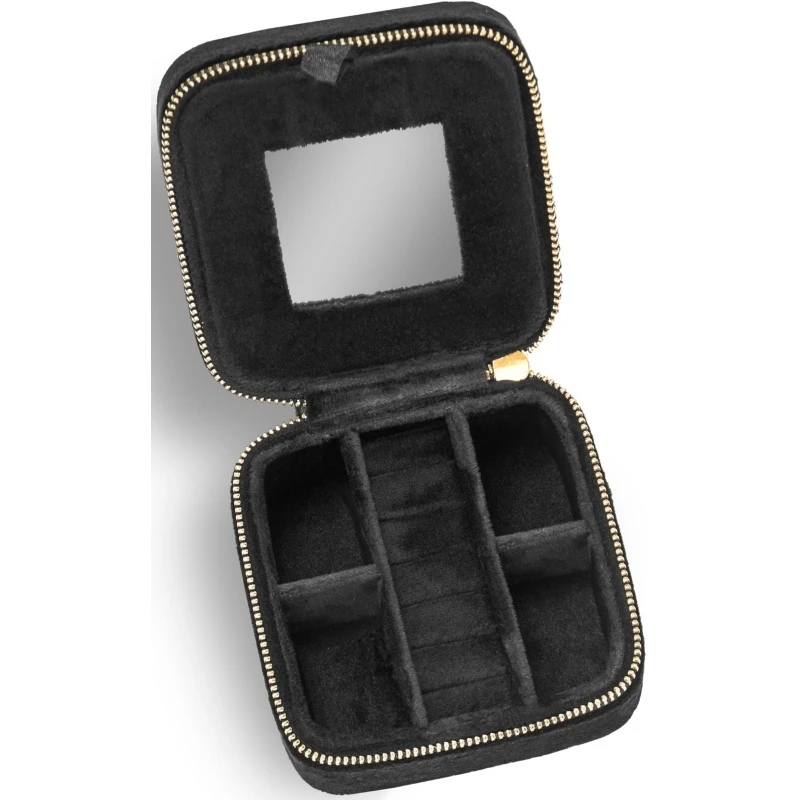 Gillian Jones Jewellery Box Velour S - Black 11067 1 Gillian Jones Jewellery Box Velour S - Black 11067