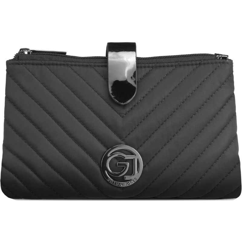 Gillian Jones Travel Clutch - Black 10008 1 Gillian Jones Travel Clutch - Black 10008