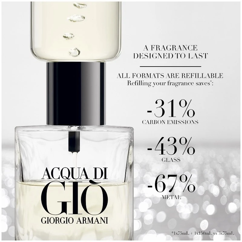 Giorgio Armani Acqua Di Giò EDP Refill 150 Ml 5 Giorgio Armani Acqua Di Giò EDP Refill 150 Ml - Billede 5