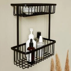 House Doctor Bath Basket Double - Black -Clarins Butik house doctor bath basket double black 1614758821