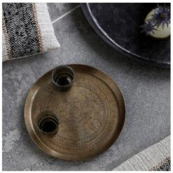 House Doctor Tray Jhansi Antique Brass Finish -Clarins Butik house doctor tray jhansi antique brass finish 1589964981