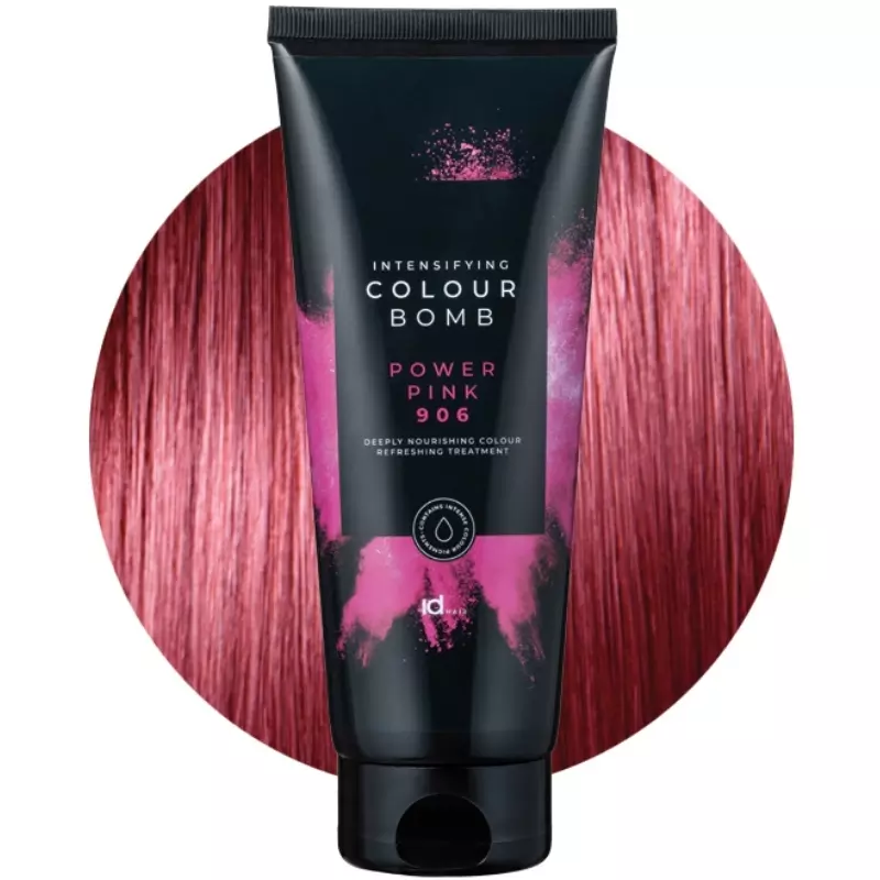 IDHair Colour Bomb 200 Ml - 906 Power Pink 2 IDHair Colour Bomb 200 Ml - 906 Power Pink - Billede 2