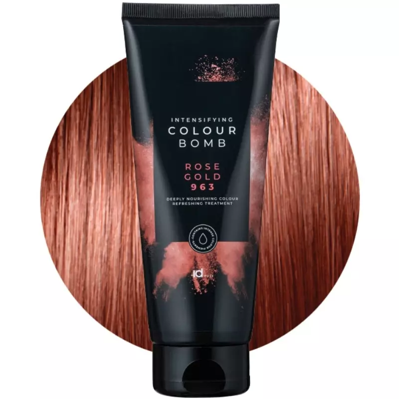 IDHair Colour Bomb 200 Ml - 963 Rose Gold 2 IDHair Colour Bomb 200 Ml - 963 Rose Gold - Billede 2