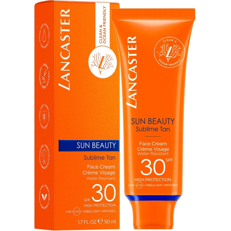 Lancaster Sun Beauty Face Cream SPF 30 - 50 Ml 3 Lancaster Sun Beauty Face Cream SPF 30 - 50 Ml - Billede 3