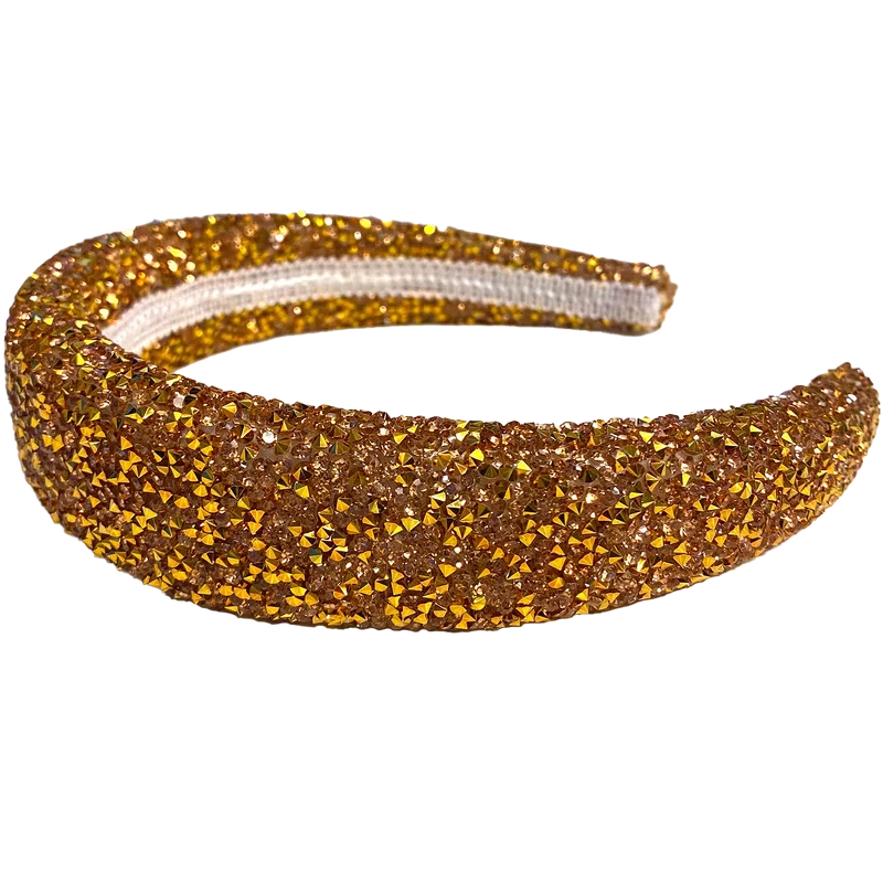 By Stær LIN Hairband - Glitter Rust/Gold 2 By Stær LIN Hairband - Glitter Rust/Gold - Billede 2