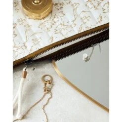 Meraki Makeup Pouch Large Lutea - Off-White And Mustard -Clarins Butik meraki makeup pouch large lutea off white and mustard 1614778132