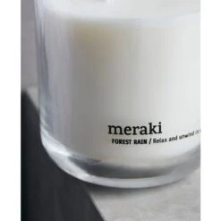 Meraki Scented Candle 7,6 X 7 Cm - Forest Rain -Clarins Butik meraki scented candle 76 x 7 cm forest rain 1632747219