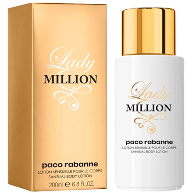 Paco Rabanne Lady Million Sensual Body Lotion 200 Ml 2 Paco Rabanne Lady Million Sensual Body Lotion 200 Ml - Billede 2