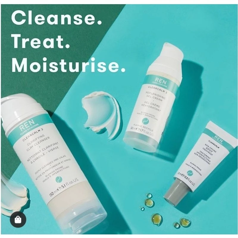 REN Skincare Clearcalm 3 Replenishing Gel Cream 50 Ml 3 REN Skincare Clearcalm 3 Replenishing Gel Cream 50 Ml - Billede 3