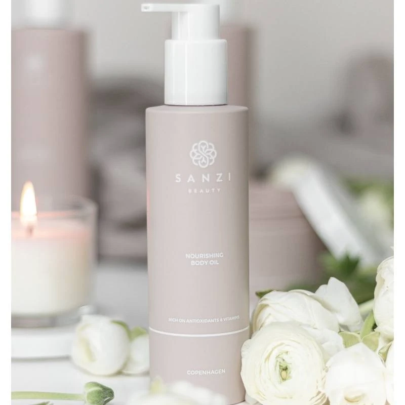 Sanzi Beauty Nourishing Body Oil 200 Ml 2 Sanzi Beauty Nourishing Body Oil 200 Ml - Billede 2