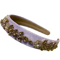 By Stær VITA Hairband - Purple With Stone -Clarins Butik vita lilla2