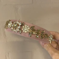 By Stær VITA Hairband - Rose With Stone -Clarins Butik vita rosa 4