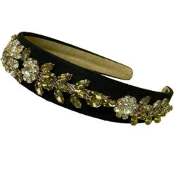 By Stær VITA Hairband - Black With Stone -Clarins Butik vita sort2